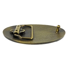 Men&rsquo;s Deer Belt Buckle Bucks Hunter Antique Bronze Tone Western Fits 1.5&Prime; Belt