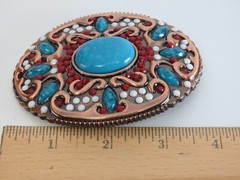 SW Style Mixed Faux Stone Belt Buckle New in Package