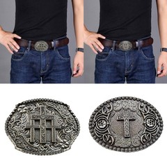 Cowboy Relief Belt Buckle Metal Belt Buckle for DIY Waist Belt Replacements