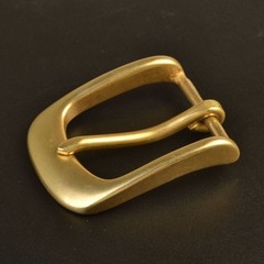 35mm Pin Single Prong Clip Buckle for Men Leather Belt Replacement Retro Brass