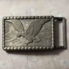 Vintage American Eagle embossed belt buckle