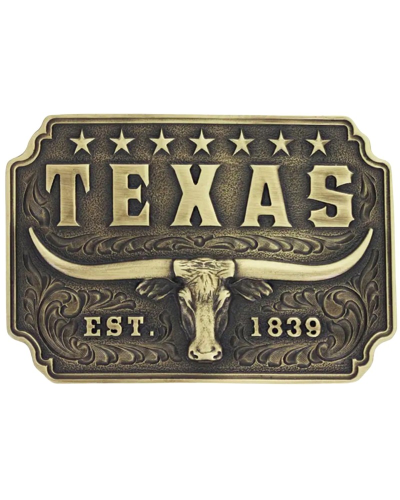 Montana Silversmiths Classic Texas Longhorn Belt Buckle – A843