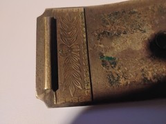 Vintage Wells Fargo and Company 1852 Stage Coach Rectangular Brass Belt Buckle