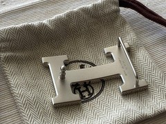 32mm H Belt Buckle Brushed Silver