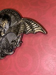 Vintage Avenged Sevenfold “Deathbat” (A7X) Skull Belt Buckle