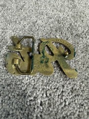 Pete 4061 Solid Brass Taiwan Belt Buckle Approx 3.375 In x 2 In for 1.75 Width