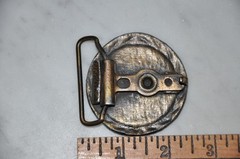 Vintage Fire Truck Fire Helmet Belt Buckle Fire Department