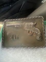 2 Oz Silver belt Buckle