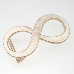 Infinity Belt Buckle Rosepearl Elegant Romantic Artful Boho Style