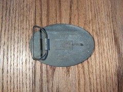 Buckner Blvd Plumbing Co Belt Buckle Vtg Local Dallas Texas Small Business Mem