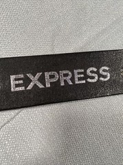 Express Womens Belt M Italian Leather Jeweled Single Tongue Buckle