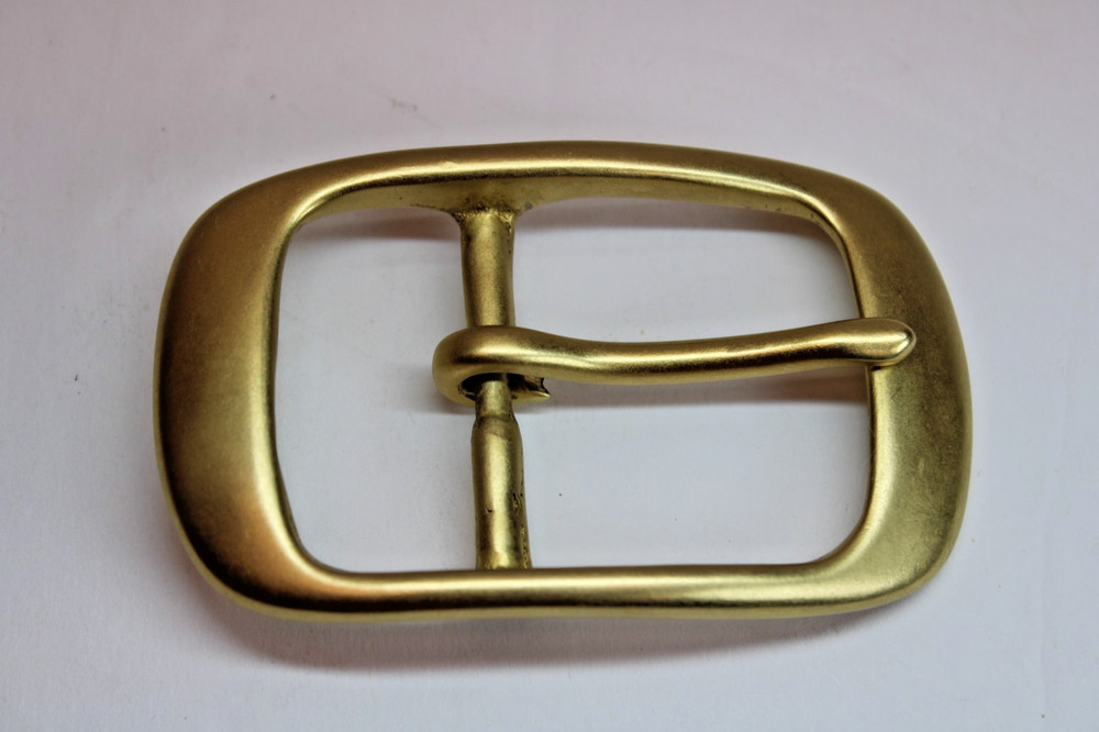 Solid Cast Brass Belt Buckle Tongue Pin STAMPED Fits 1.5&Prime; Belt