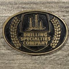 Vintage Dyna Buckle Solid Brass Belt Buckle Drilling Specialties Company Oil&Gas