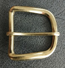 Belt buckle brass for belts up to 40 mm wide
