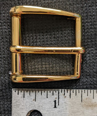 VTG GENUINE COLE HAAN MENs REPLACEMENT BELT BUCKLE METAL SOLID BRASS GOLD TONE