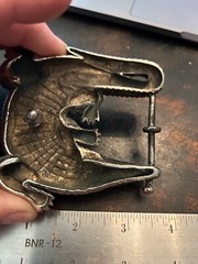 Vintage Belt Buckle with Alligator