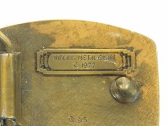 1977 Indiana Metal Craft Brass Belt Buckle Geese Goose Duck Bird Flying