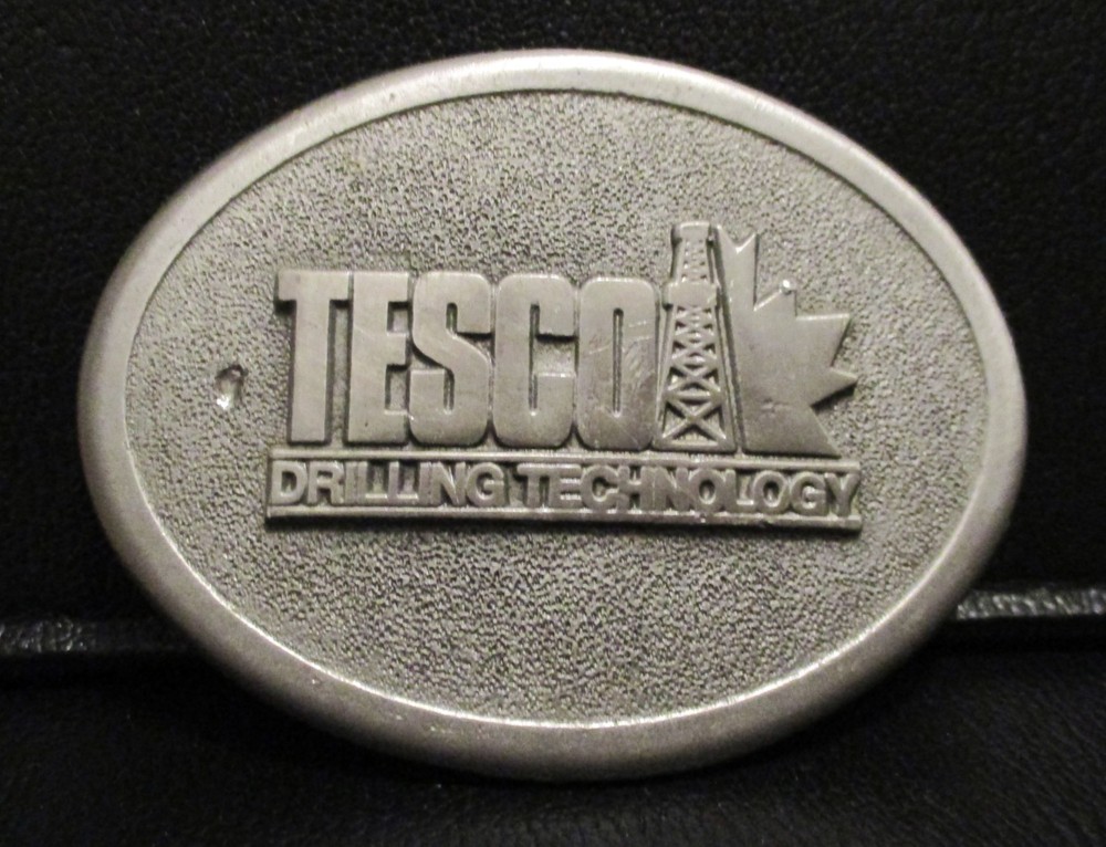Tesco Corporation Drilling Technology Oil Well Safety Award Smith Belt Buckle TX