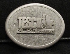 Tesco Corporation Drilling Technology Oil Well Safety Award Smith Belt Buckle TX