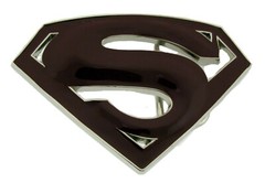 Superman Belt Buckle DC Comics Original Superhero Cosplay Costume Burgundy Metal
