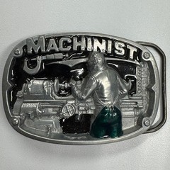 Machinist Belt Buckle Metal Working Lathe Machine Operator Gift Reissue