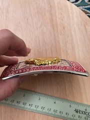Western Buckle Gold Silver Red Horse Head Cowboy Buckle Fit 2 » Hebilla Vaquero