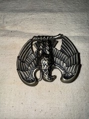 Vintage Avon Pewter Tone Metal Eagle Belt Buckle. (B4).