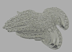 Praying Hands Belt Buckle New Men Women Silver Metal Iced Blinged Style Cowgirl