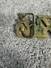 Pete 4061 Solid Brass Taiwan Belt Buckle Approx 3.375 In x 2 In for 1.75 Width