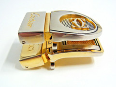 Vintage Cartier 2C & Gucci GG Men&rsquo;s Unisex Clothing Belt Buckle 2pcs set