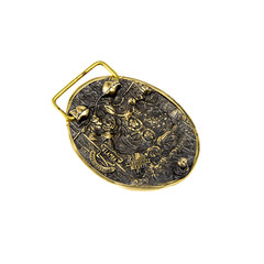 Sugar Skull Woman belt buckle, Skull El Día de Muertos, The Day of the Dead