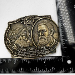 The Texas Ranger Collection John Coffee Hays Solid Brass Belt Buckle Ltd Ed 493