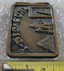 I DIG COAL WORKER MINER OCCUPATIONAL VINTAGE BELT BUCKLE
