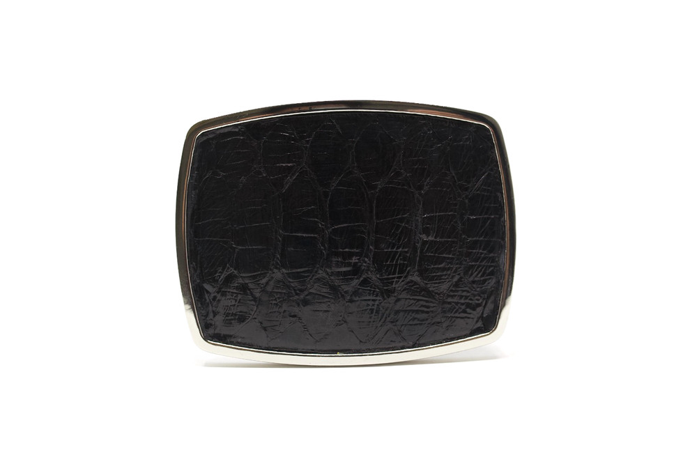 Python Snake Belt Buckle, Exotic Belt Buckle, ( 1.5 ») Removable Western Buckle