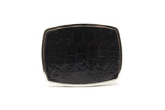 Python Snake Belt Buckle, Exotic Belt Buckle, ( 1.5 ») Removable Western Buckle