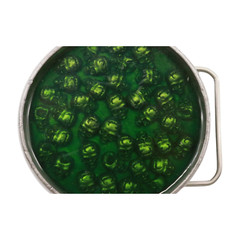 Men Silver Metal Belt Buckle Skulls Green Biker Motorcycle Fashion Skeleton Bone