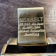 Nexbelt Gold Ratchet Belt Buckle Replacement Only Automatic Click Buckle Patent