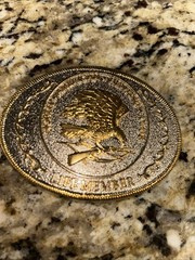 vintage NAHC life member BELT BUCKLE north american hunting club COWBOY nra