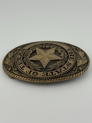 Tony Lama Collection The State of Texas Lone Star Solid Brass Belt Buckle