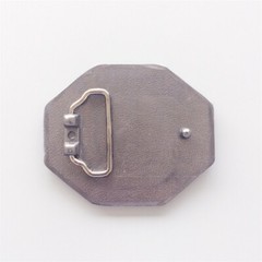 Antique Silver Enamel Mason Belt Buckle Gurtelschnalle Stock in US