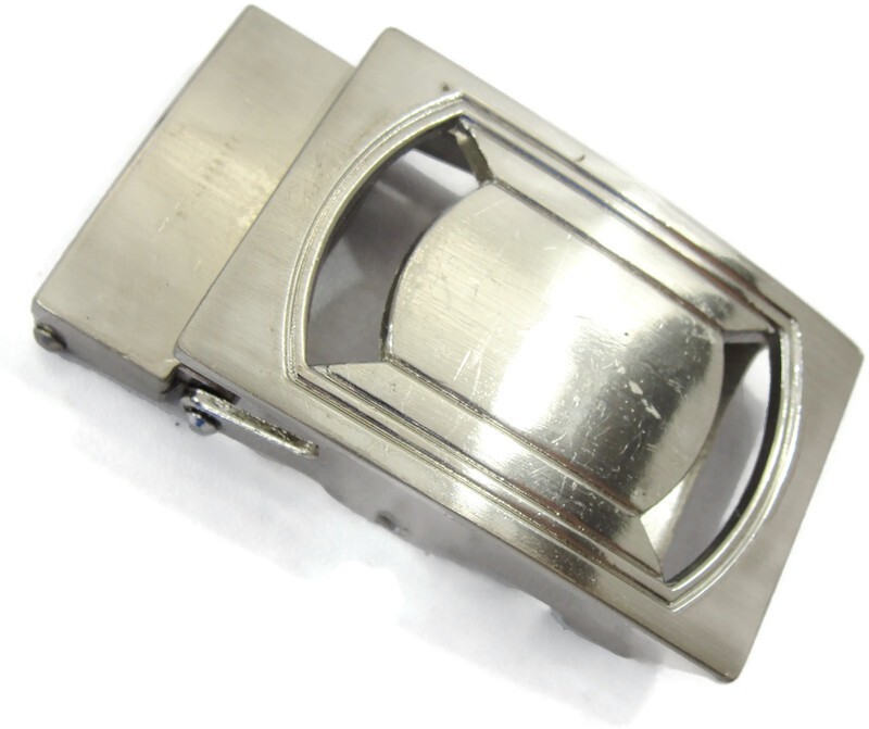 Cam Belt Buckle Casual Silver Tone