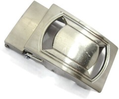 Cam Belt Buckle Casual Silver Tone