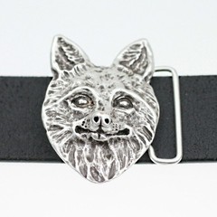 Belt Buckle Silver Dog Dog Werewolf Wolf Fairytale Interchangeable Buckle GS126