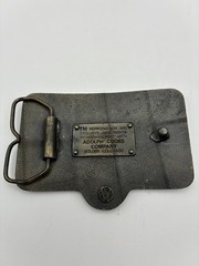 Vintage Coors Banquet Beer Belt Buckle Bottle Opener Made In USA 3.5” X 2.5”