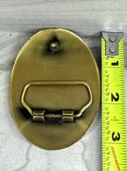 NRA Golden Eagles Belt Buckle National Rifle Association Bronze Color NEW IN BOX