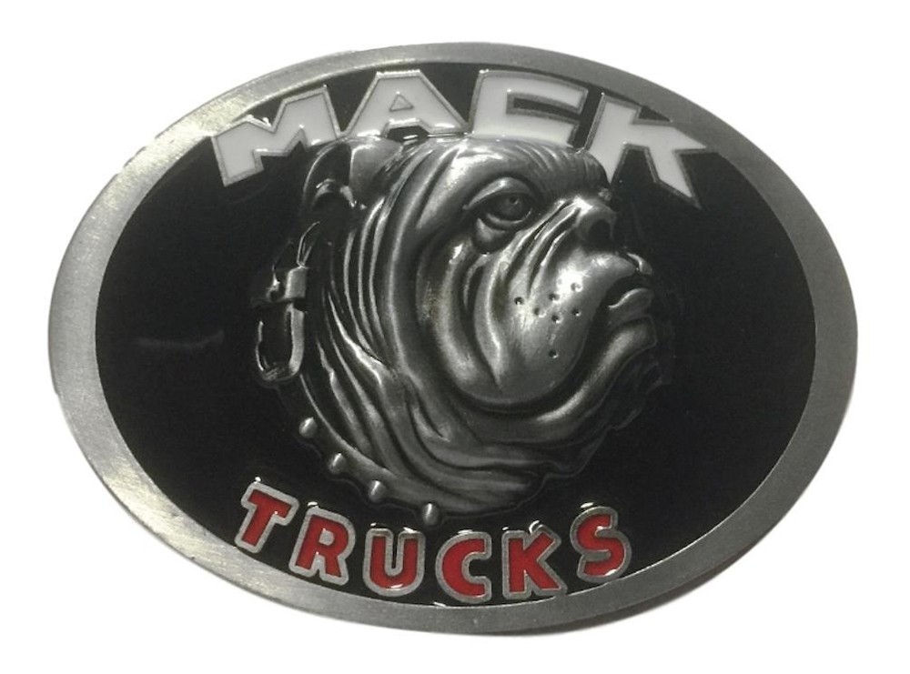 Mack Trucks 3D Design Metal/Enamel Belt Buckle