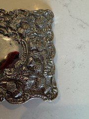 Silver Thistle Belt Buckle, 3” X 3.75”