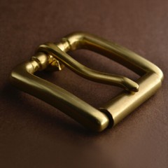 1PC Replacement Roller Belt Buckle 4CM Internal Width Solid Brass Single Prong