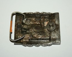 Vintage 1990 Hunter & Bear Hunting Rifle 1481 New NOS C&J Belt Buckle