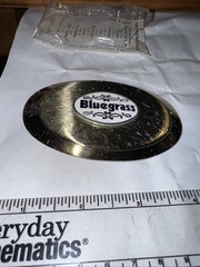 Vintage Old Bluegrass Music Gold Belt Buckle Rare Fast Free Shipping